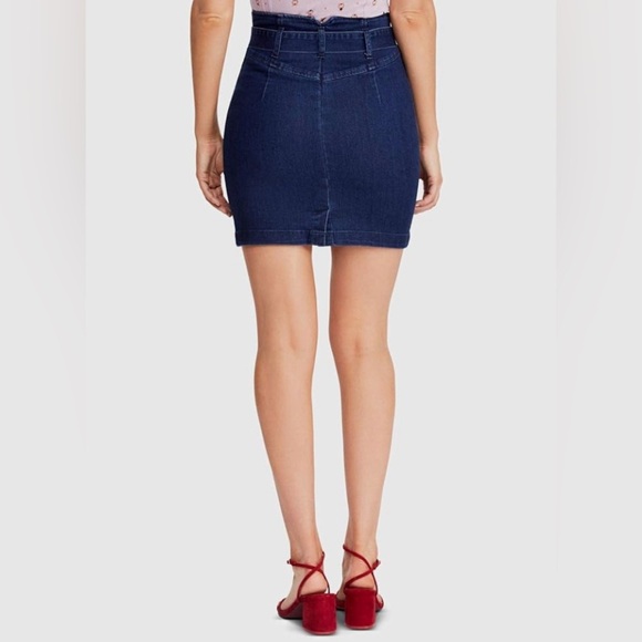 Free People Livin' It Up Indigo Denim Pencil Skirt - Picture 2 of 2